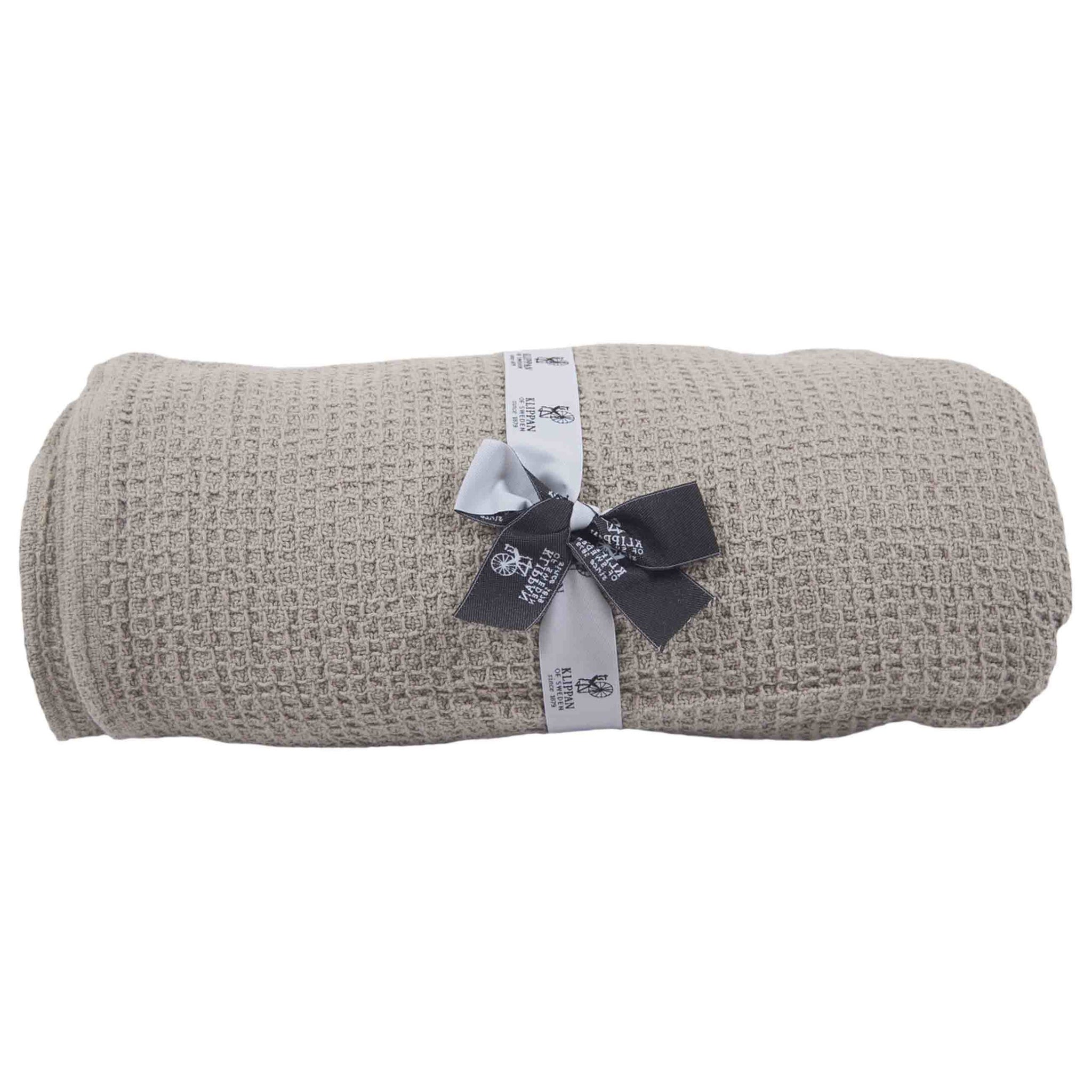 Organic cotton waffle blanket