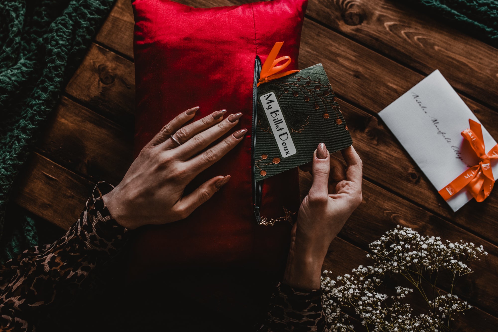 "Deux Rayures" Fuschia pink silk cushion - MyBilletDoux.com