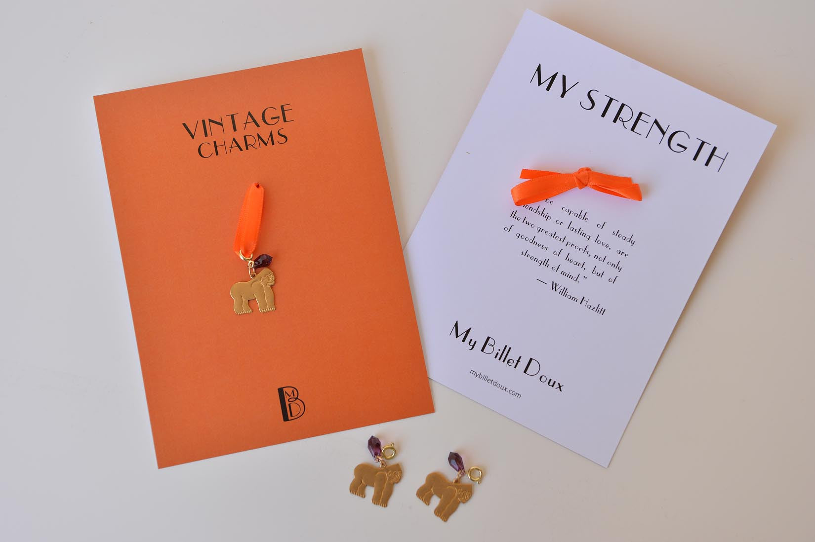 Gorilla charm - MyBilletDoux.com