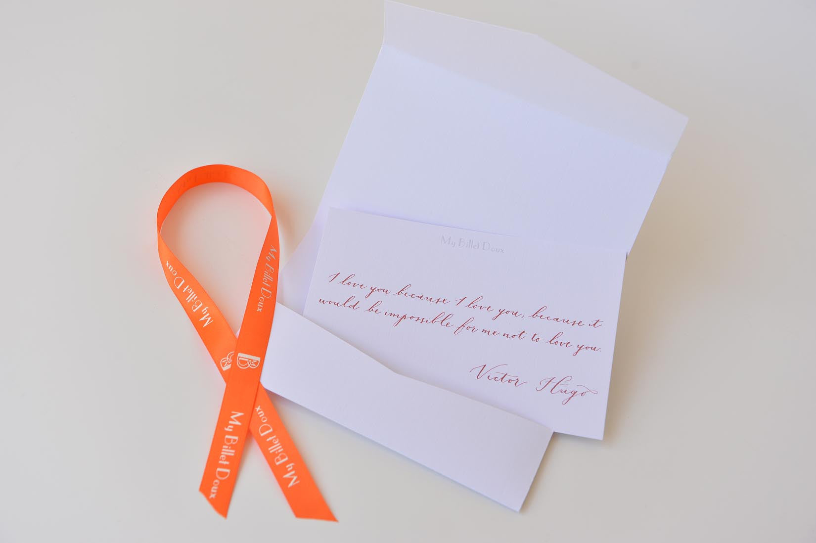 Hand calligraphed note - MyBilletDoux.com