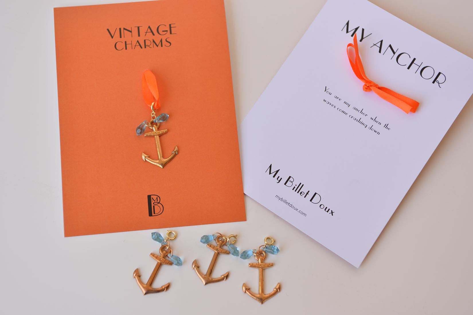 Anchor charm - MyBilletDoux.com