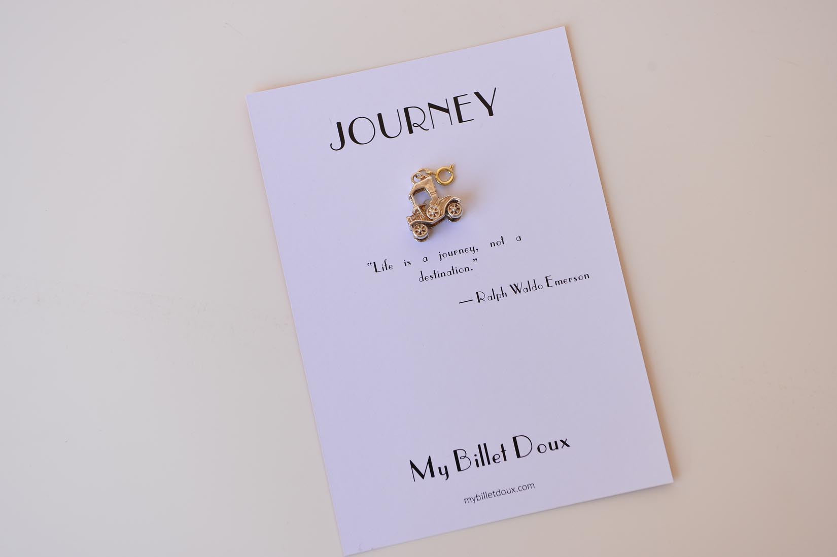Silver saloon car charm - MyBilletDoux.com