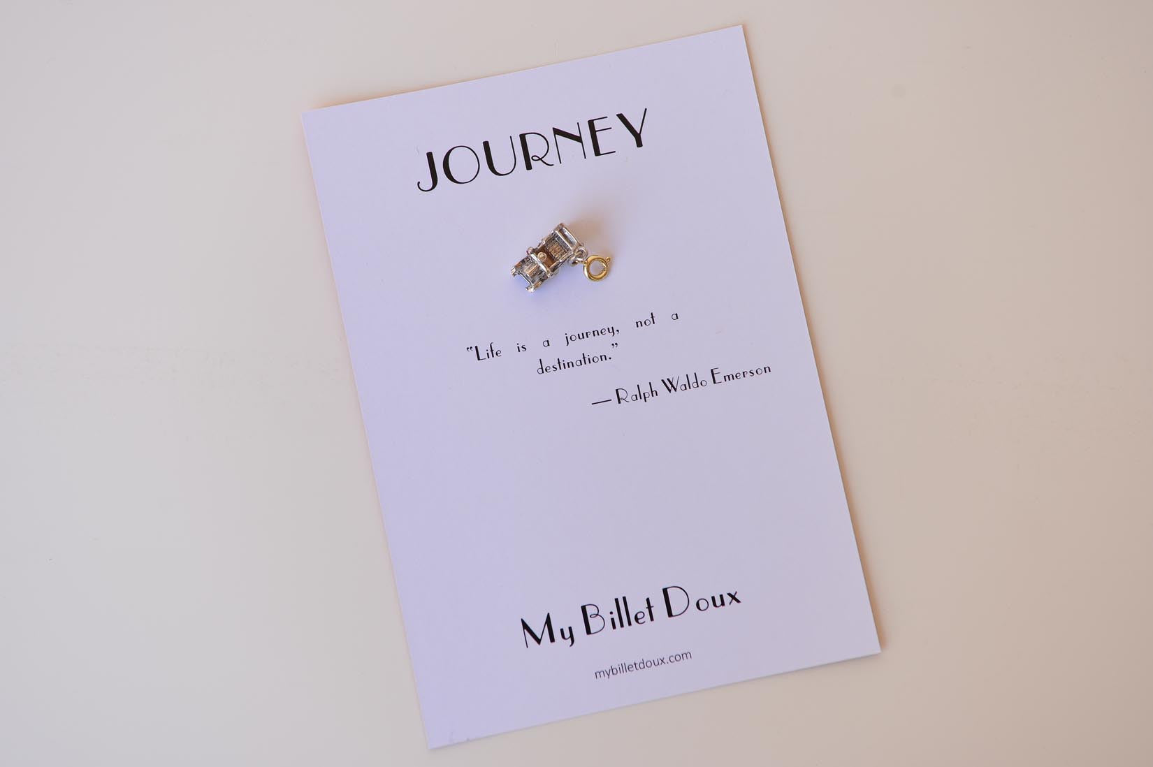 Silver saloon car charm - MyBilletDoux.com