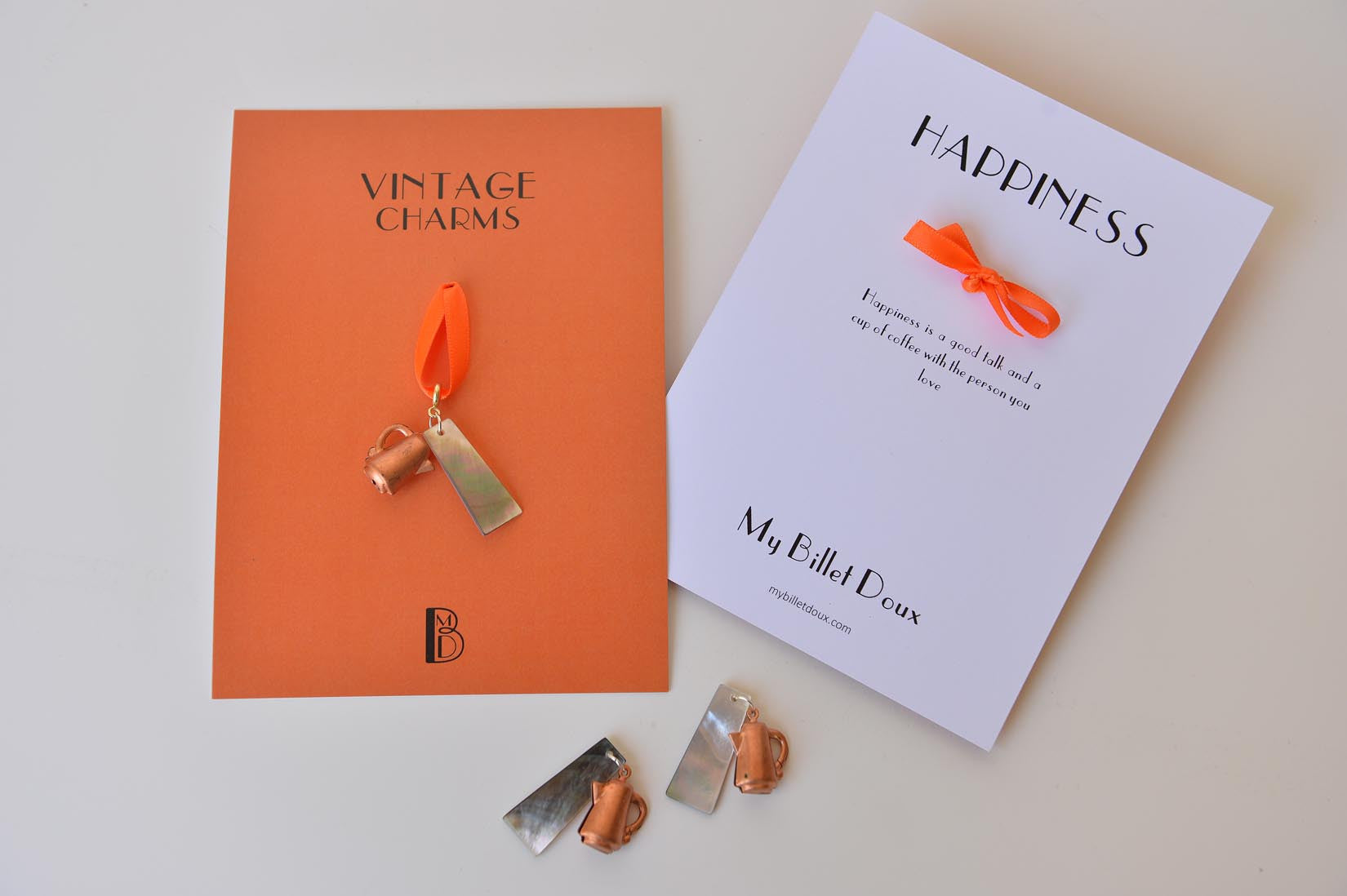 Coffee pot charm - MyBilletDoux.com