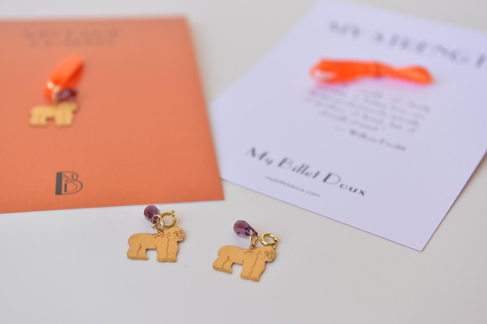 Gorilla charm - MyBilletDoux.com