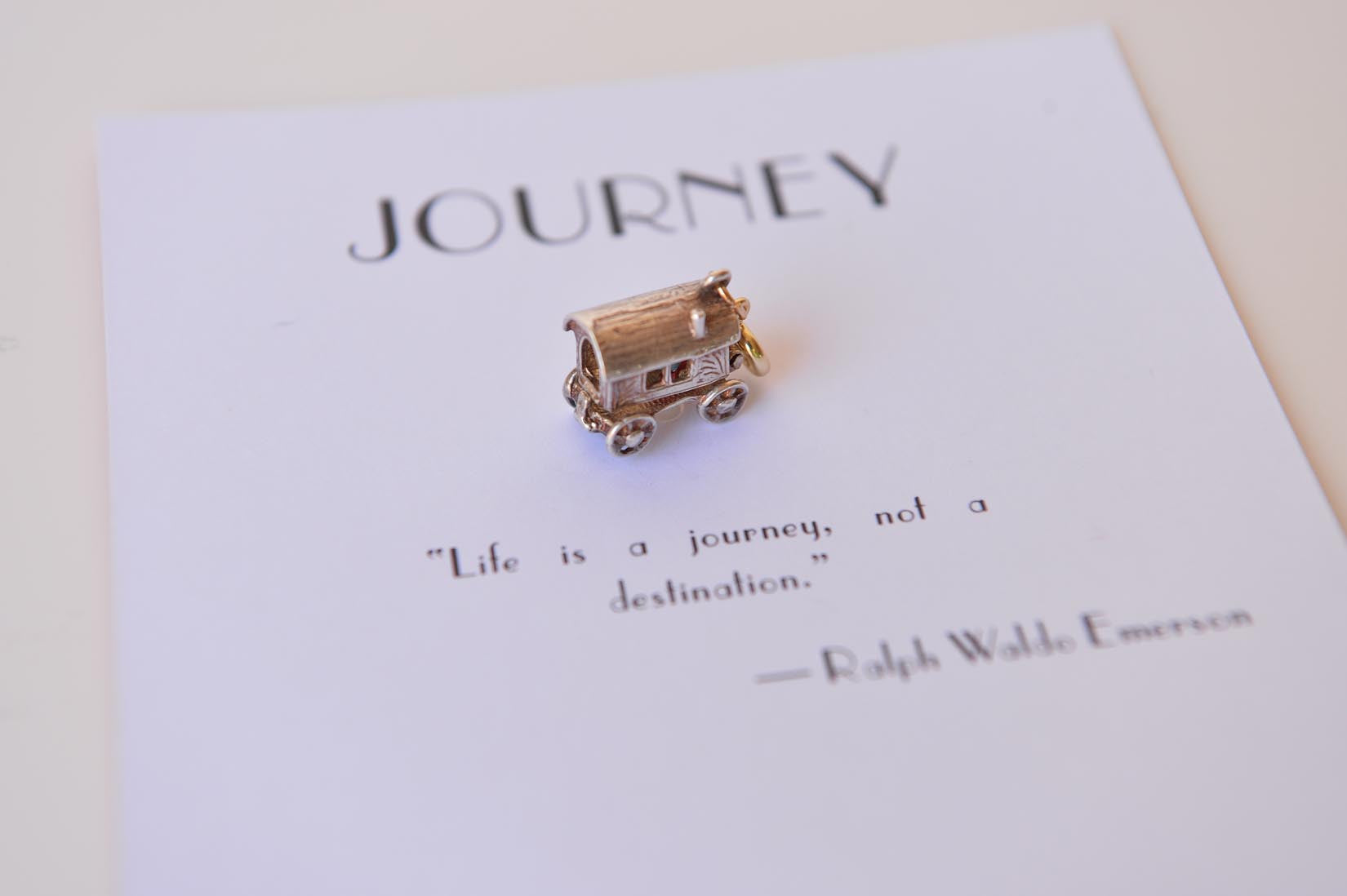 Silver gypsy caravan charm - MyBilletDoux.com