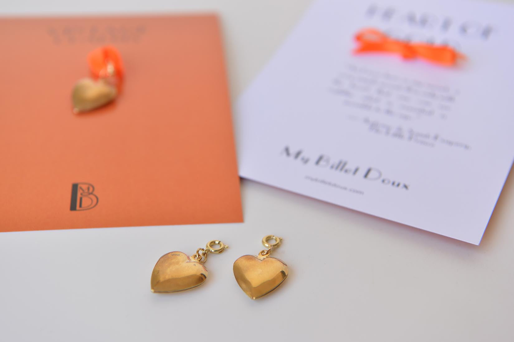 Heart of gold charm - MyBilletDoux.com