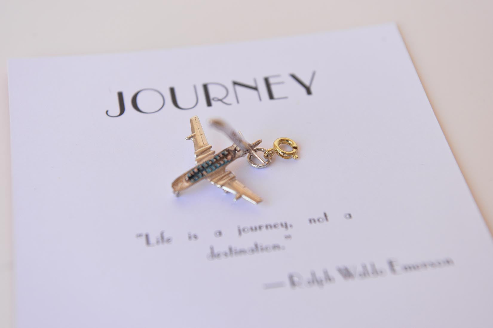 Silver plane charm - MyBilletDoux.com