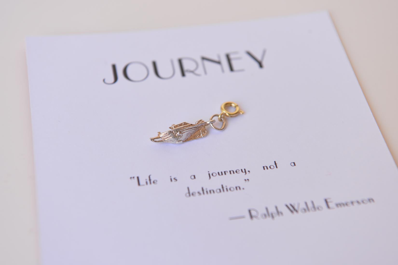 Silver speedboat charm - MyBilletDoux.com