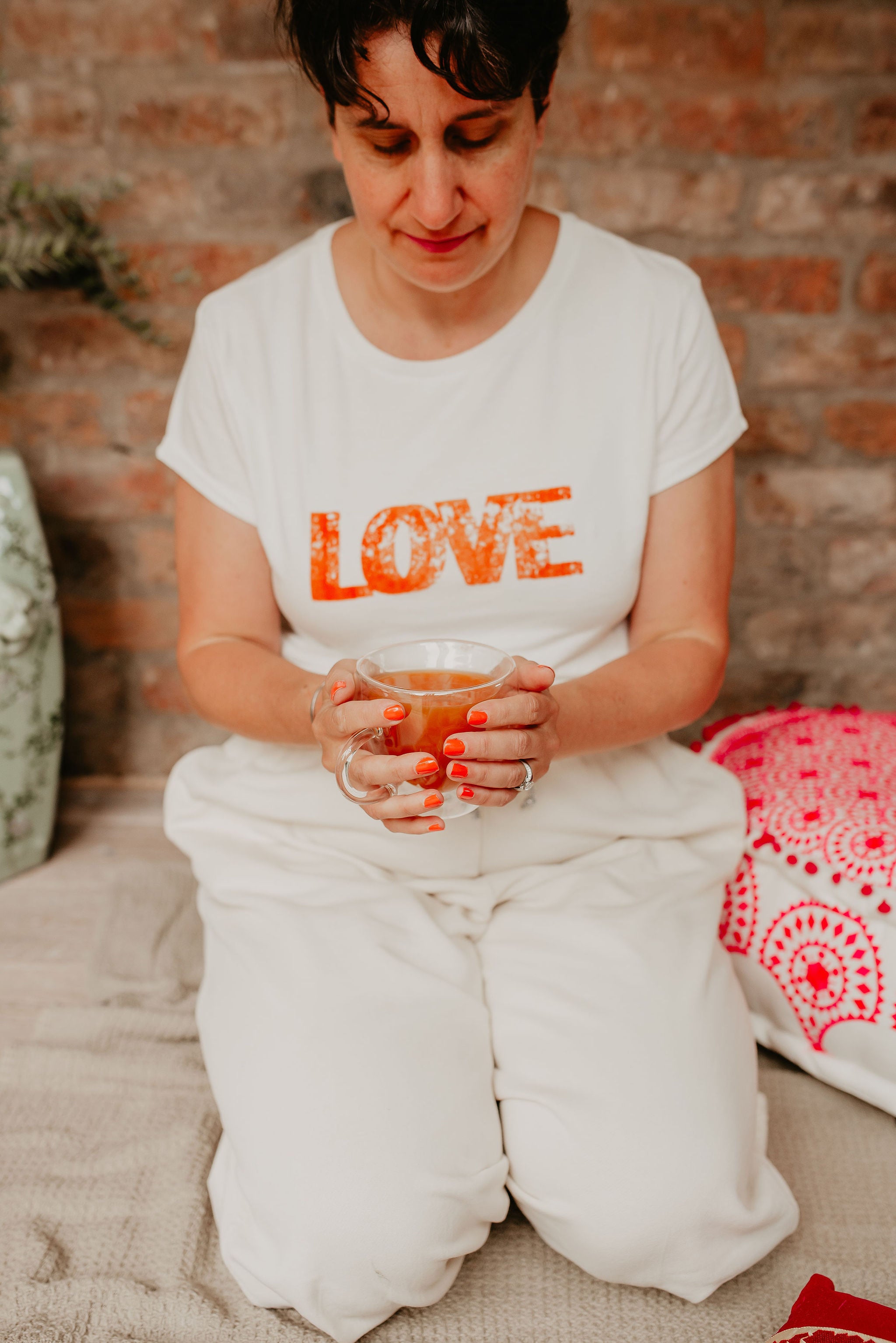 Organic cotton waffle blanket