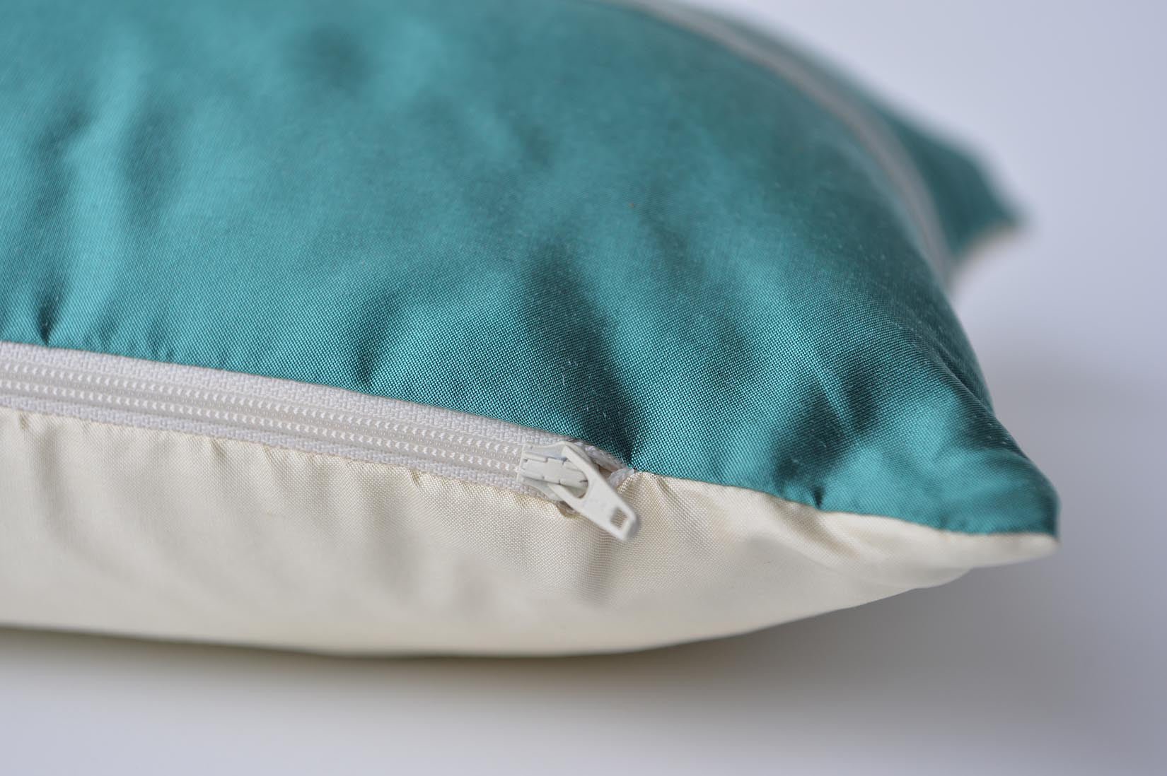 "Arlequin" Elfin blue silk cushion - MyBilletDoux.com