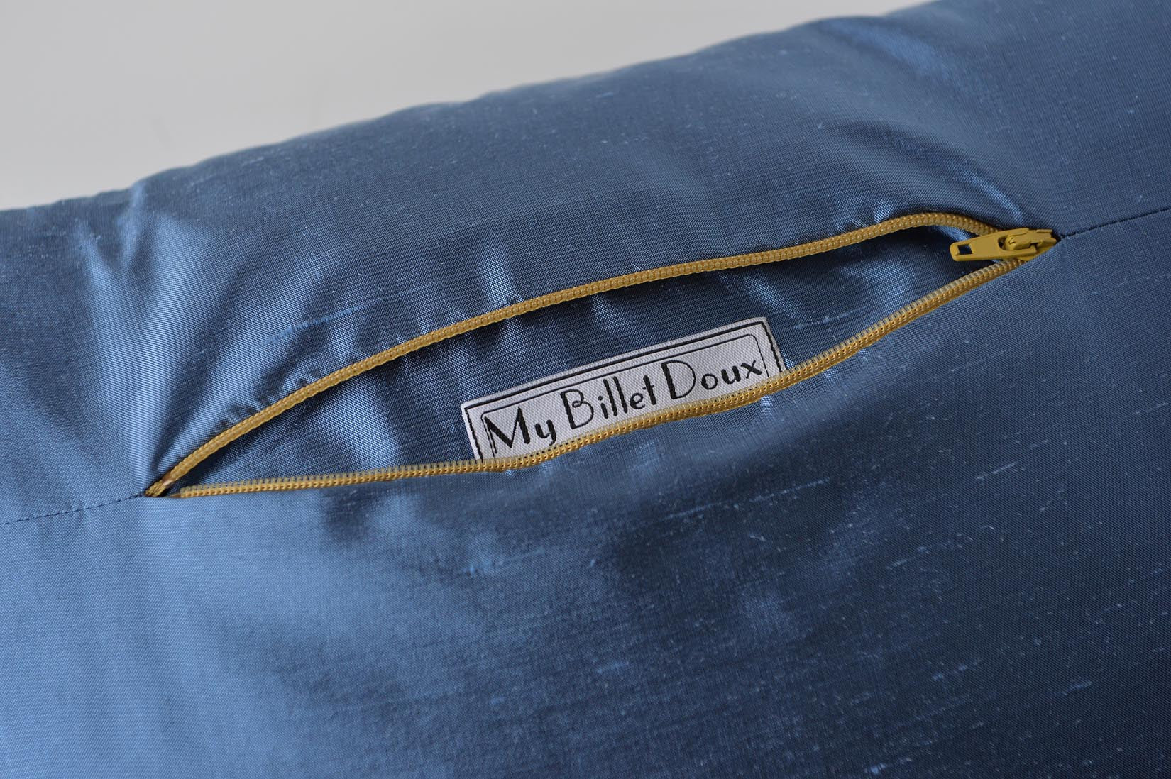 "Fragment" Rivera blue silk cushion - MyBilletDoux.com