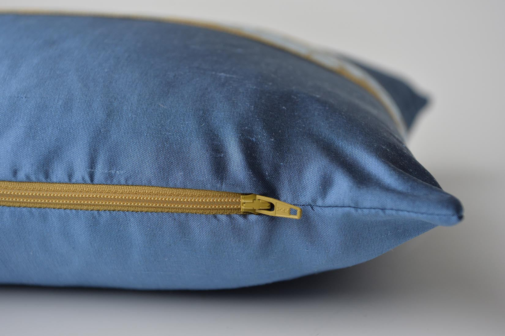 "Fragment" Rivera blue silk cushion - MyBilletDoux.com