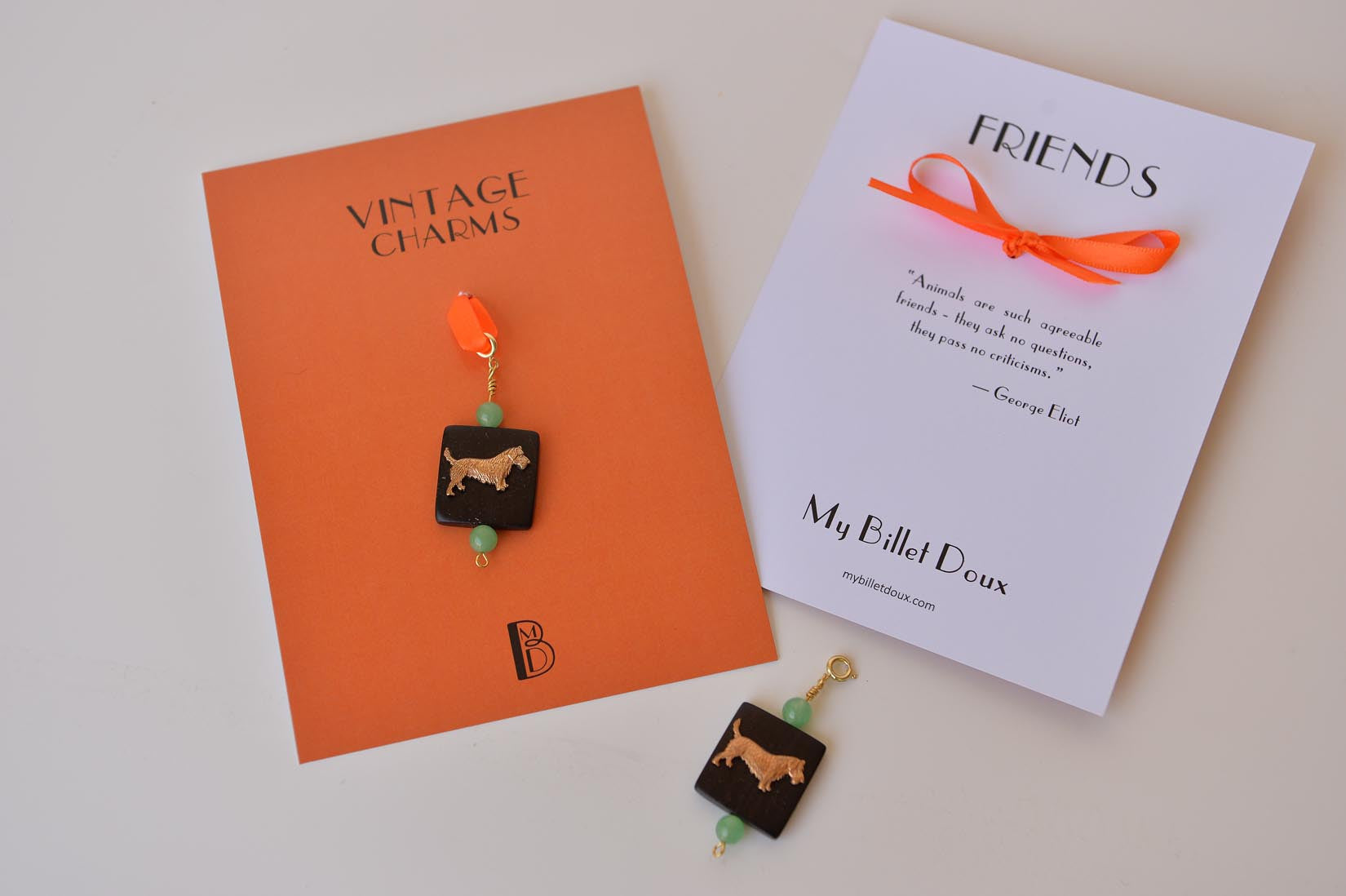 Dog charm - MyBilletDoux.com