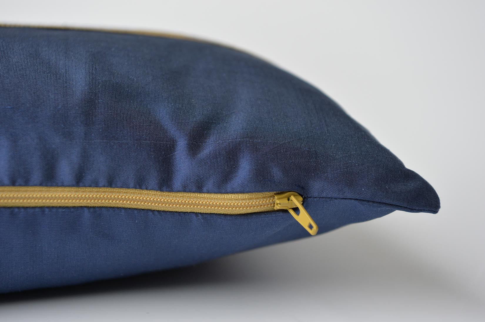 "Fragment" Wilhelm blue silk cushion - MyBilletDoux.com