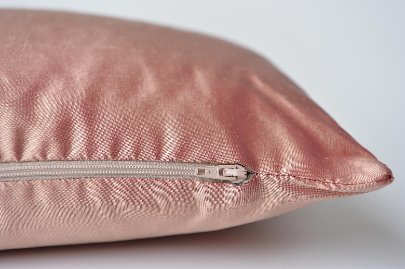 "Fragment" Sunset pink silk cushion - MyBilletDoux.com