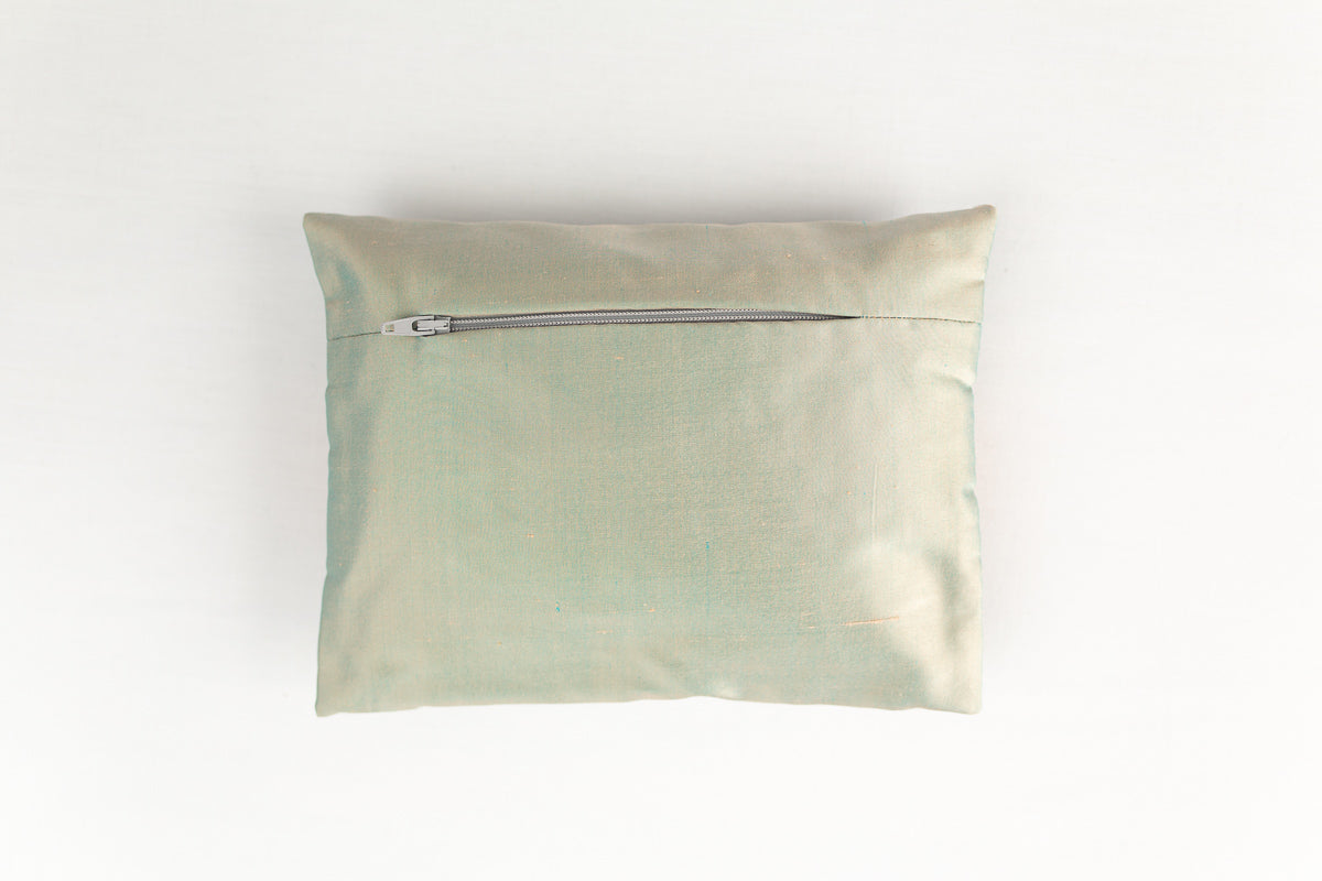 "Oiseaux" stardust silk envelope cushion