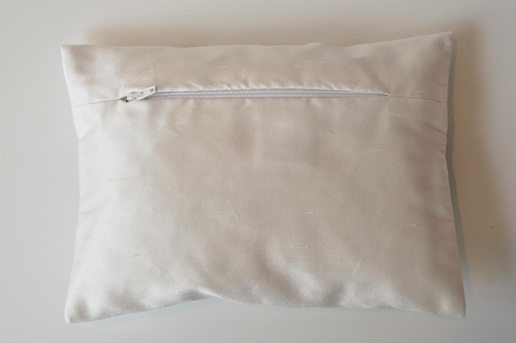 Feuilles porcelain silk envelope cushion - MyBilletDoux.com